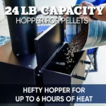 Even Embers Pellet-Fueled Patio Heater with 1 Glass Panel, 100 sq. ft., 70,000 BTU - Image 4